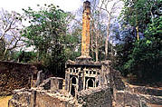 The Gede ruins, a 13th Century Swahili Settlement in Malindi